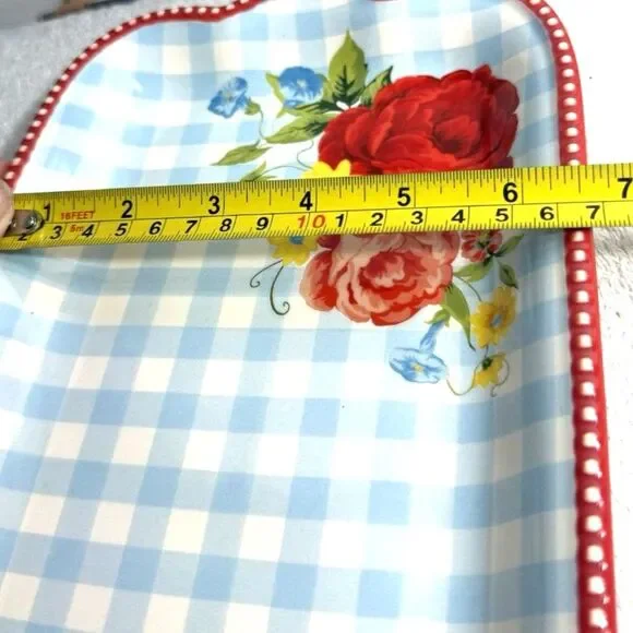 Pioneer Woman Sweet Rose Narrow Platter 14x7 Serving Tray - Picture 4 of 10